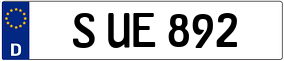 Trailer License Plate